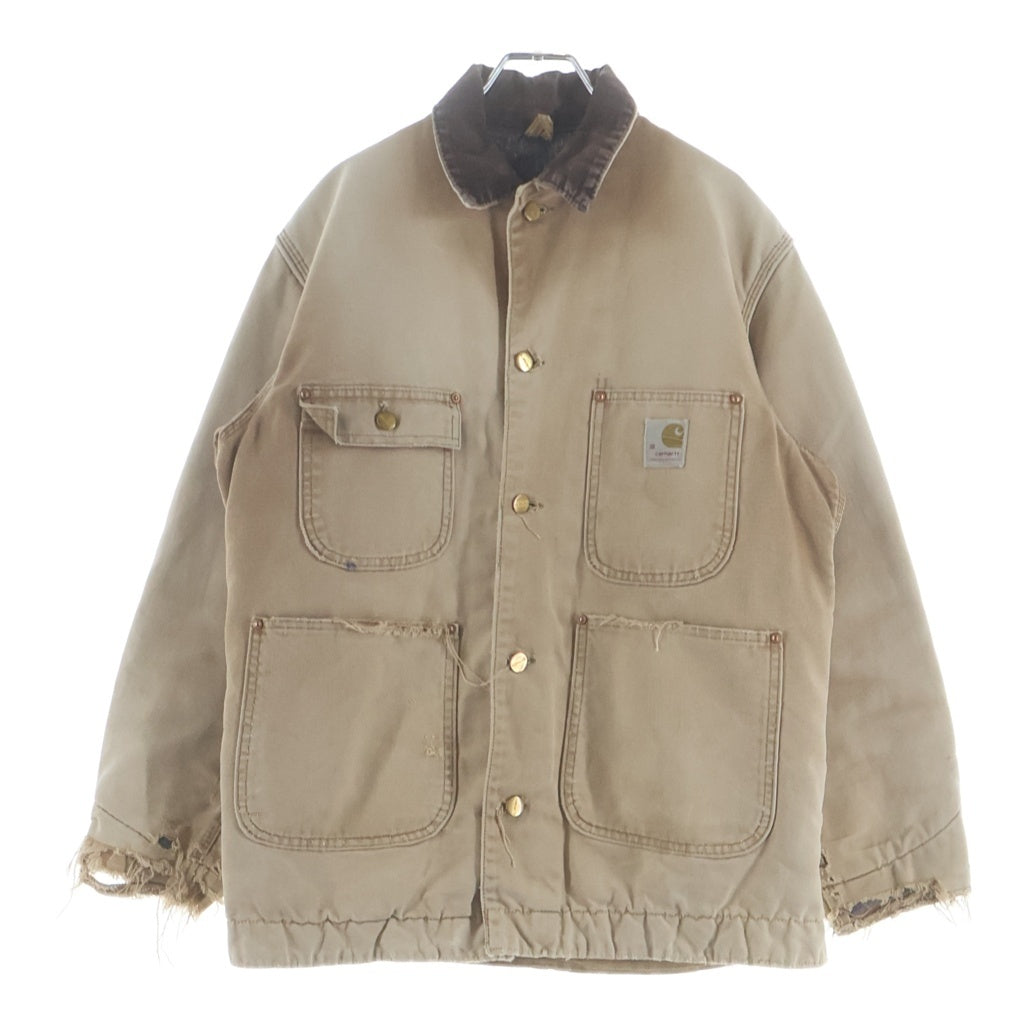 CARHARTT(カーハート) 70s MICHIGAN CHORE COAT ミシガンチョアコート コーデュロイ切り替え カバーオール ブラウン