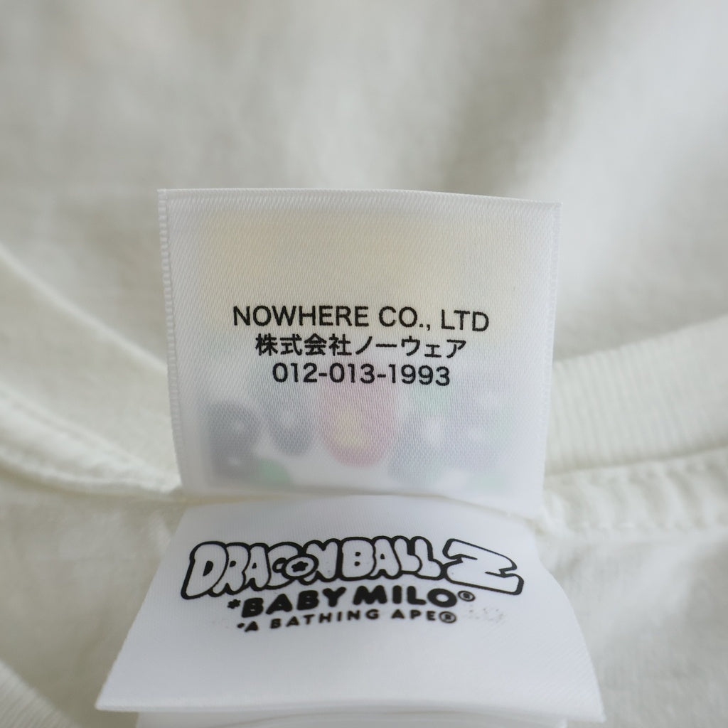 A BATHING APE(アベイシングエイプ) ×Dragon Ball Z Baby Milo T-Shirt ドラゴンボールZ ベビーマイロ 半袖Tシャツ ホワイト 002TEI231916C