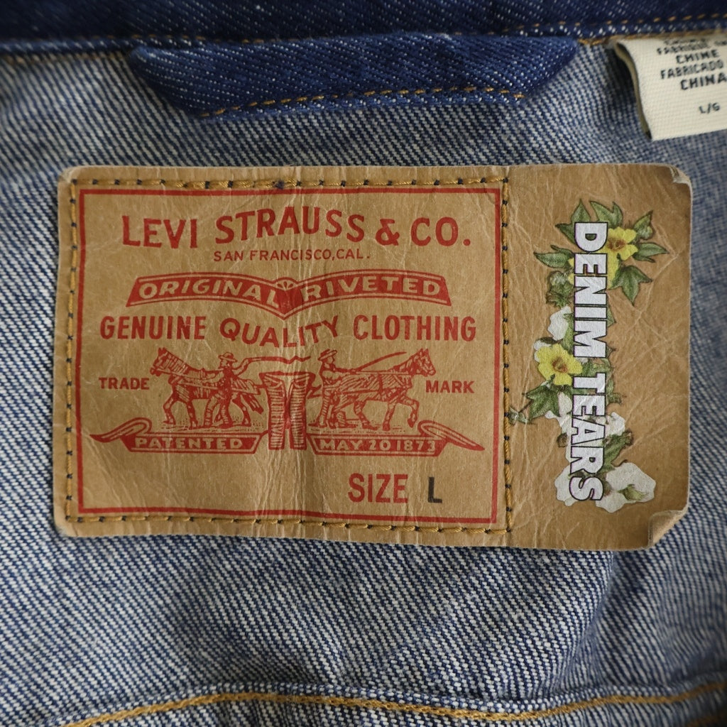 DENIM TEARS(デニムティアーズ) ×Levi's Denim Jacket リーバイス 花柄デニムジャケット インディゴ PC9-A2318-0005