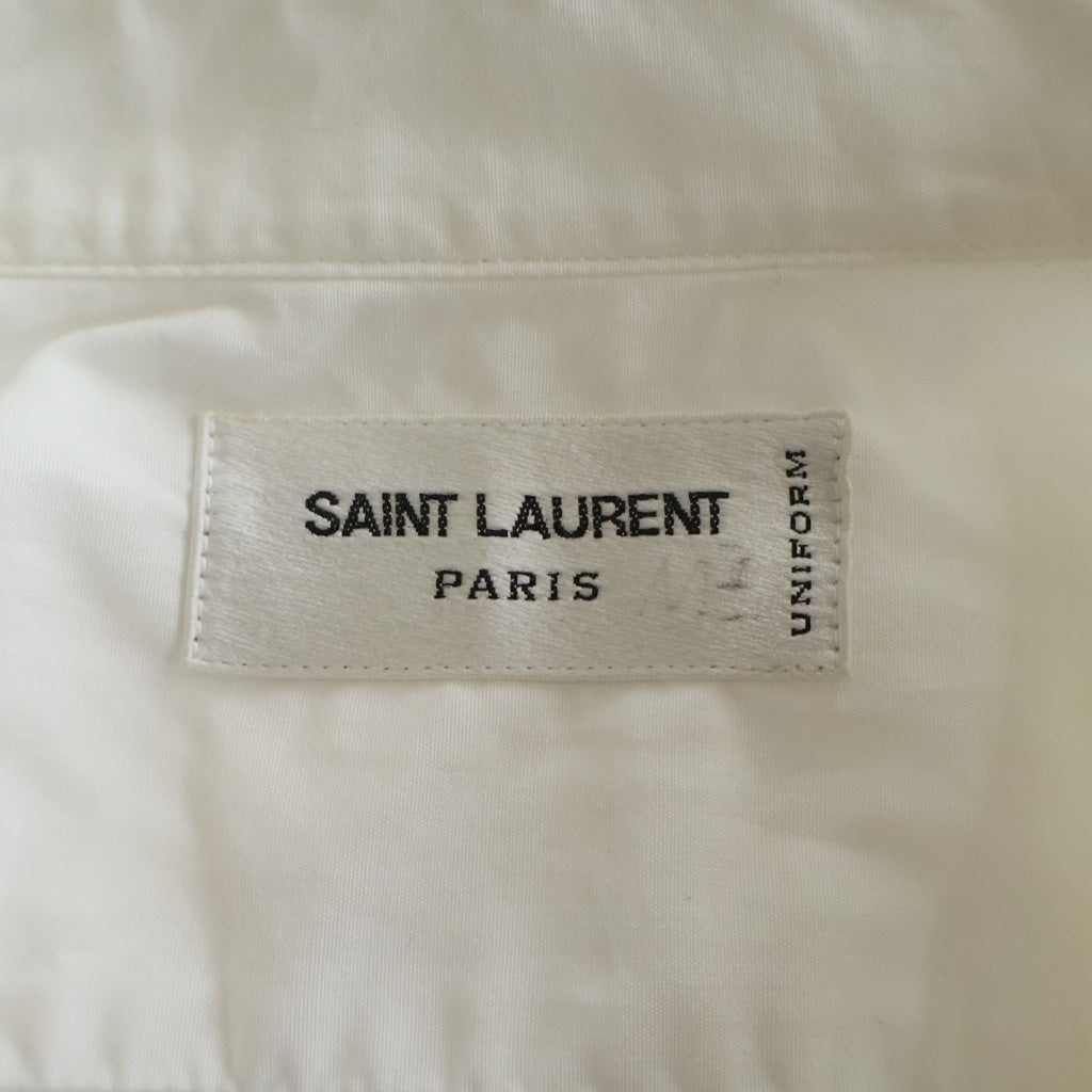 SAINT LAURENT PARIS(サンローランパリ) Uniform L/S Shirt ユニフォーム 長袖シャツ ホワイト 638427 Y217W