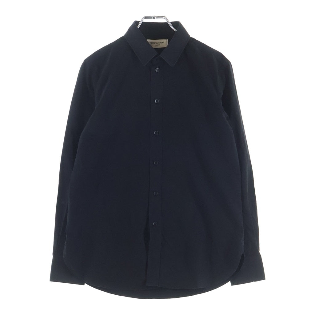 SAINT LAURENT PARIS(サンローランパリ) Uniform L/S Shirt ユニフォーム 長袖シャツ ブラック レディース 636994 Y227W