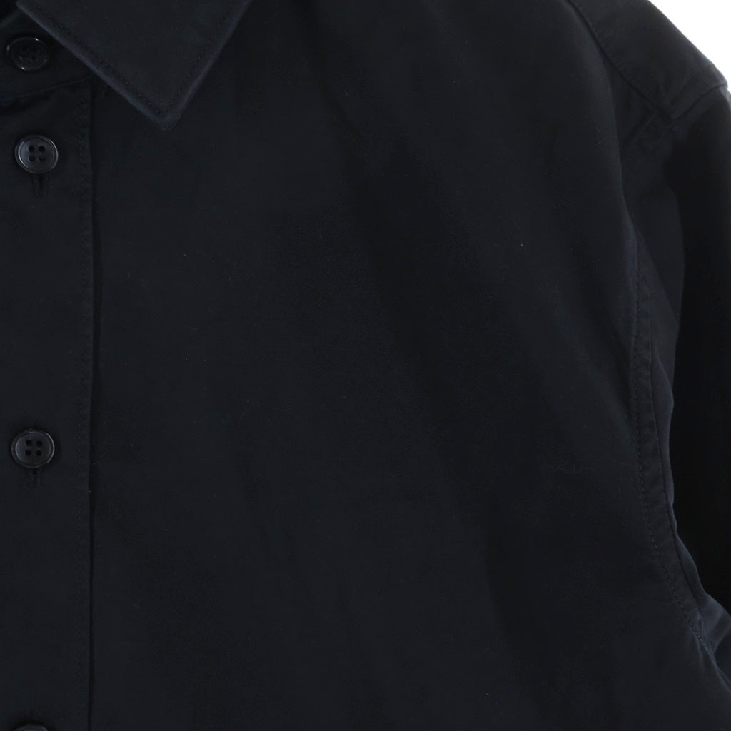 SAINT LAURENT PARIS(サンローランパリ) Uniform L/S Shirt ユニフォーム 長袖シャツ ブラック レディース 636994 Y227W