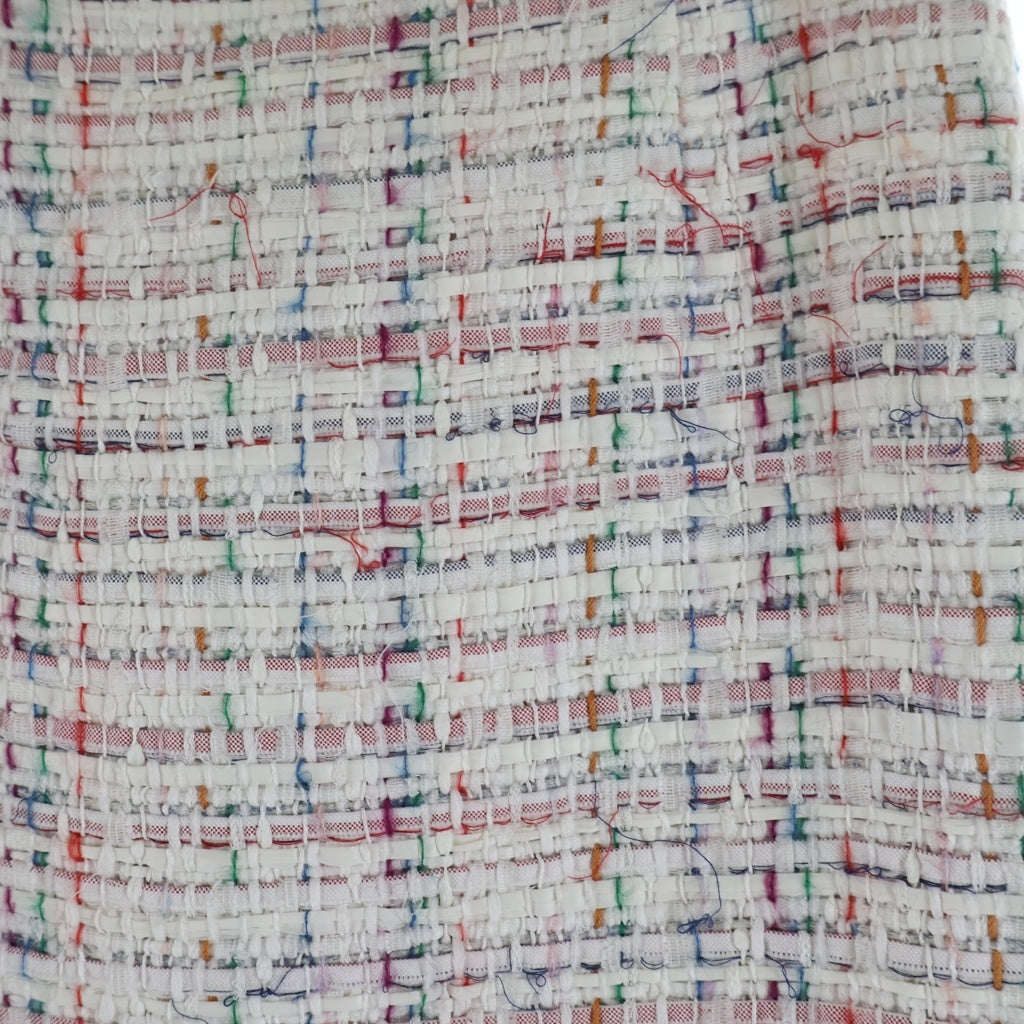 THOM BROWNE(トムブラウン) Tweed Skirt ツイードスカート ホワイト レディース FGC452T-04544960