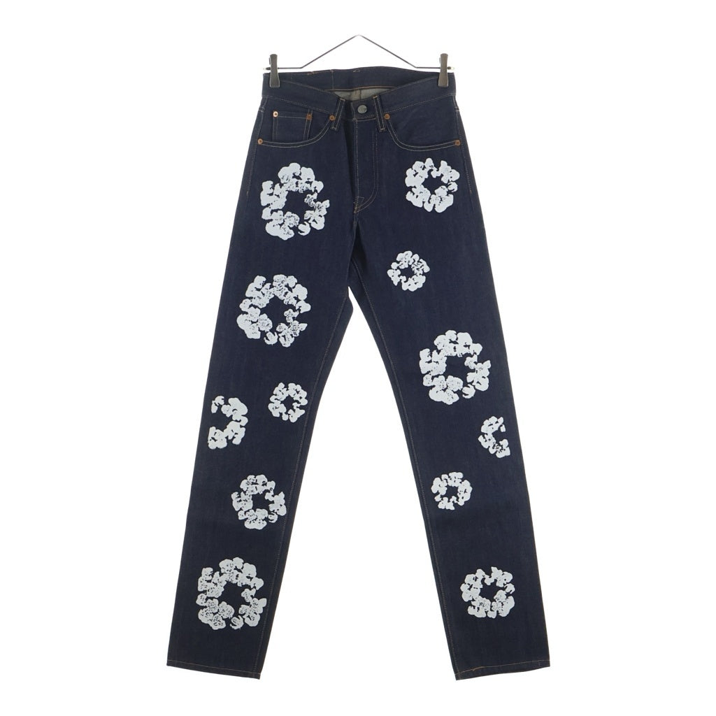 DENIM TEARS(デニムティアーズ) ×Levi's 501 Denim Pants リーバイス 花柄デニムパンツ インディゴ PC9-A1592-0000