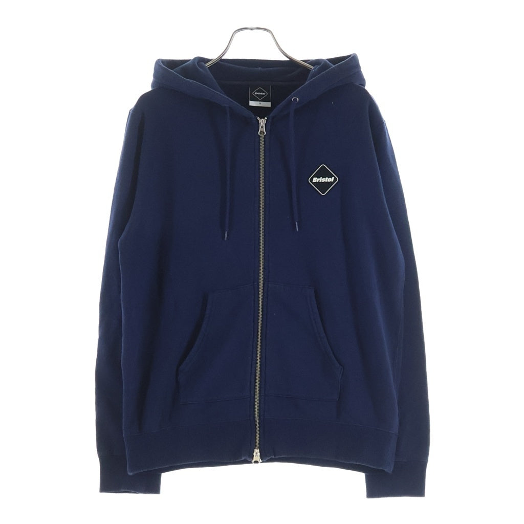F.C.R.B./F.C.Real Bristol/FCRB(エフシーアールビー/エフシーレアルブリストル) 17AW Big Logo Zip Up Hoodie バックロゴ ジップアップスウェットパーカー フーディー ネイビー FCRB-178061