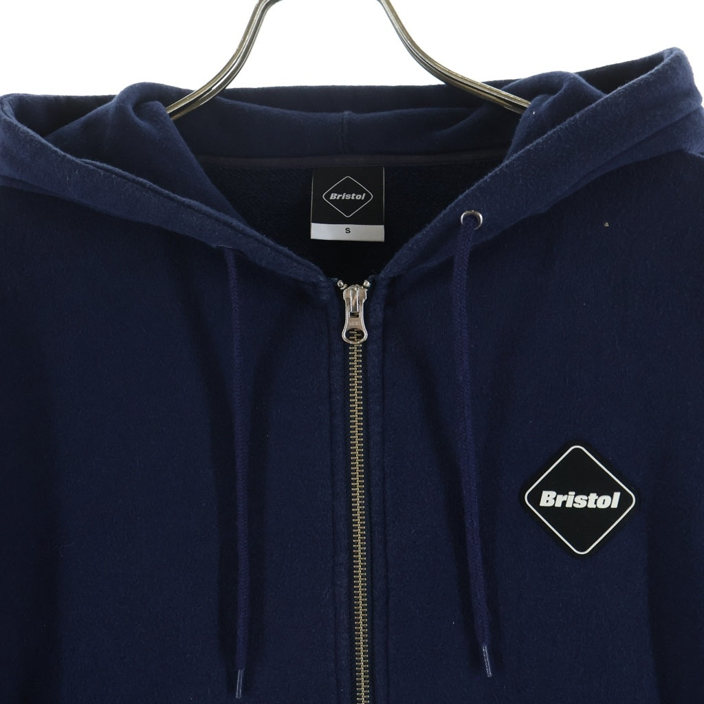 F.C.R.B./F.C.Real Bristol/FCRB(エフシーアールビー/エフシーレアルブリストル) 17AW Big Logo Zip Up Hoodie バックロゴ ジップアップスウェットパーカー フーディー ネイビー FCRB-178061