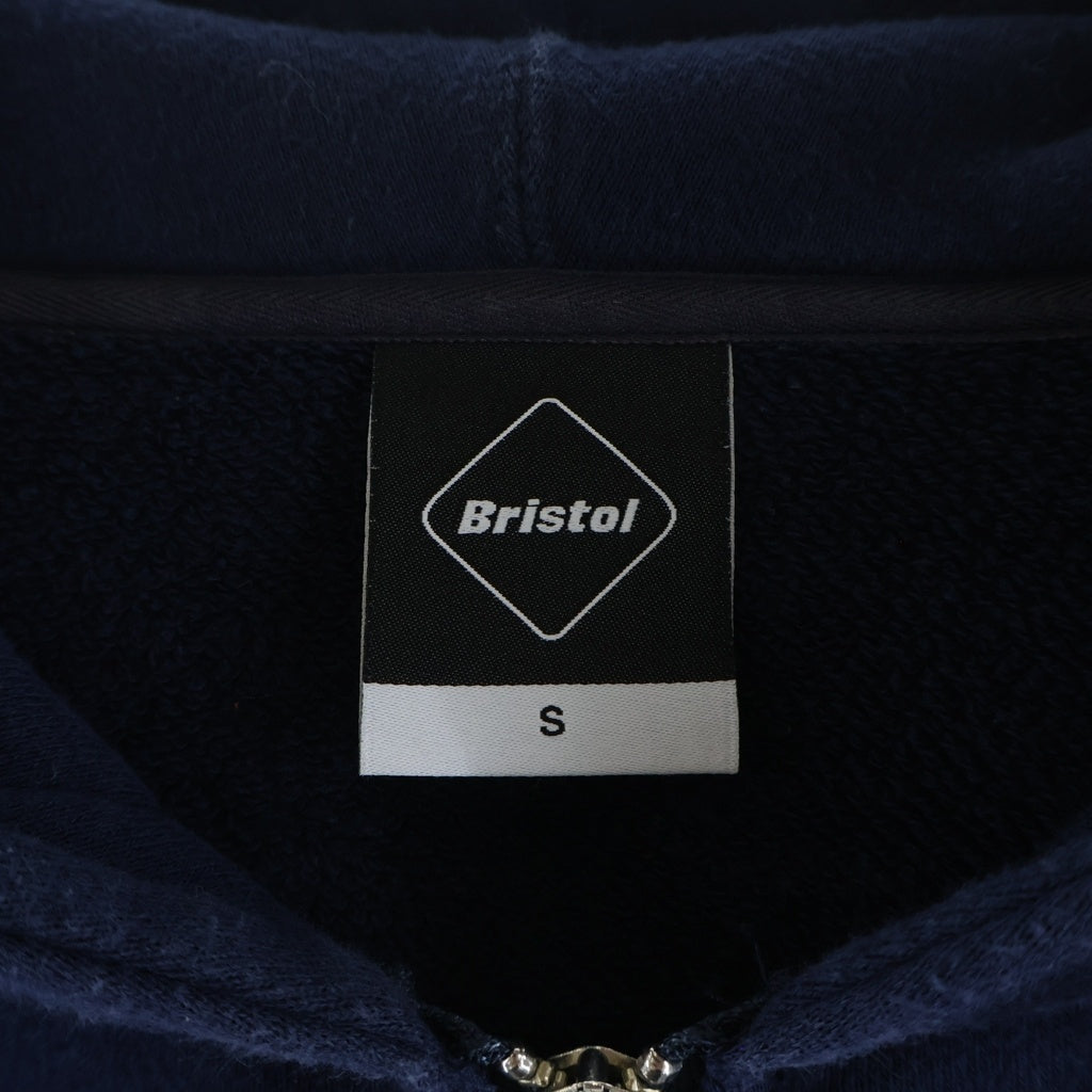 F.C.R.B./F.C.Real Bristol/FCRB(エフシーアールビー/エフシーレアルブリストル) 17AW Big Logo Zip Up Hoodie バックロゴ ジップアップスウェットパーカー フーディー ネイビー FCRB-178061