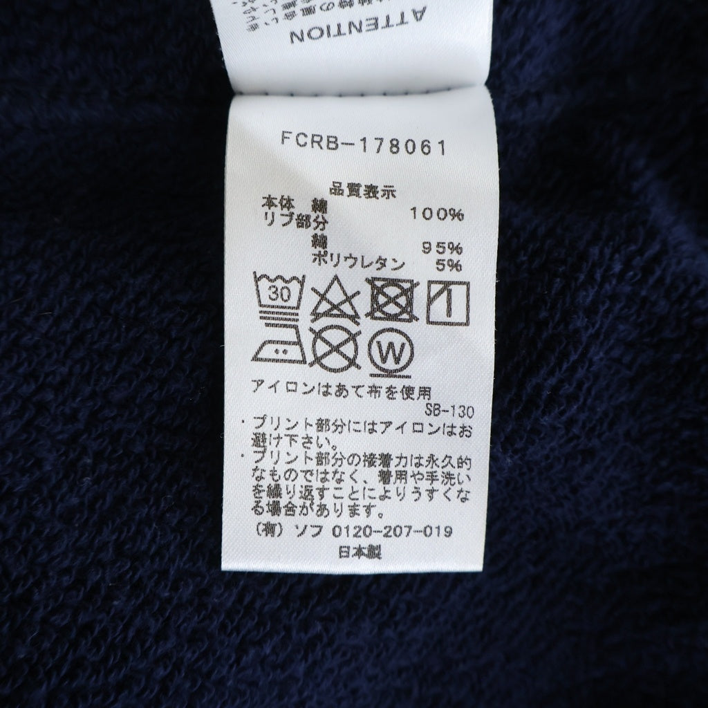 F.C.R.B./F.C.Real Bristol/FCRB(エフシーアールビー/エフシーレアルブリストル) 17AW Big Logo Zip Up Hoodie バックロゴ ジップアップスウェットパーカー フーディー ネイビー FCRB-178061