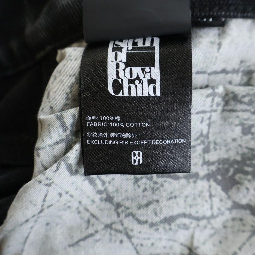 BIRTH OF ROYAL CHILD(バースオブロイヤルチャイルド) Vintage Pin Carpenter Pants ダメージ加工 ピンズ カーペンターパンツ ブラック