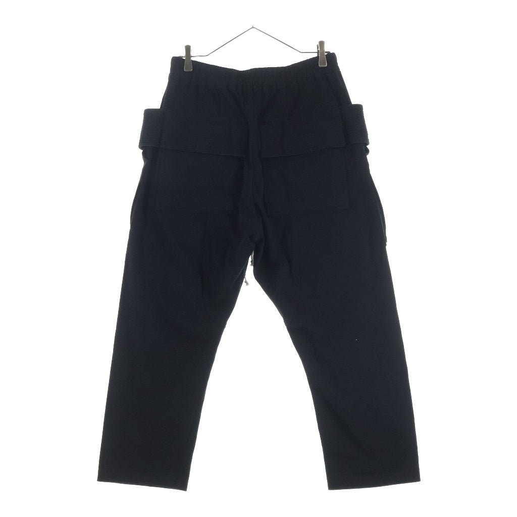DRKSHDW(ダークシャドウ) 21AW Creatch Cargo Cropped Drawstring Pants クロップド ドローストリング カーゴパンツ ブラック DU02A3371-RIG