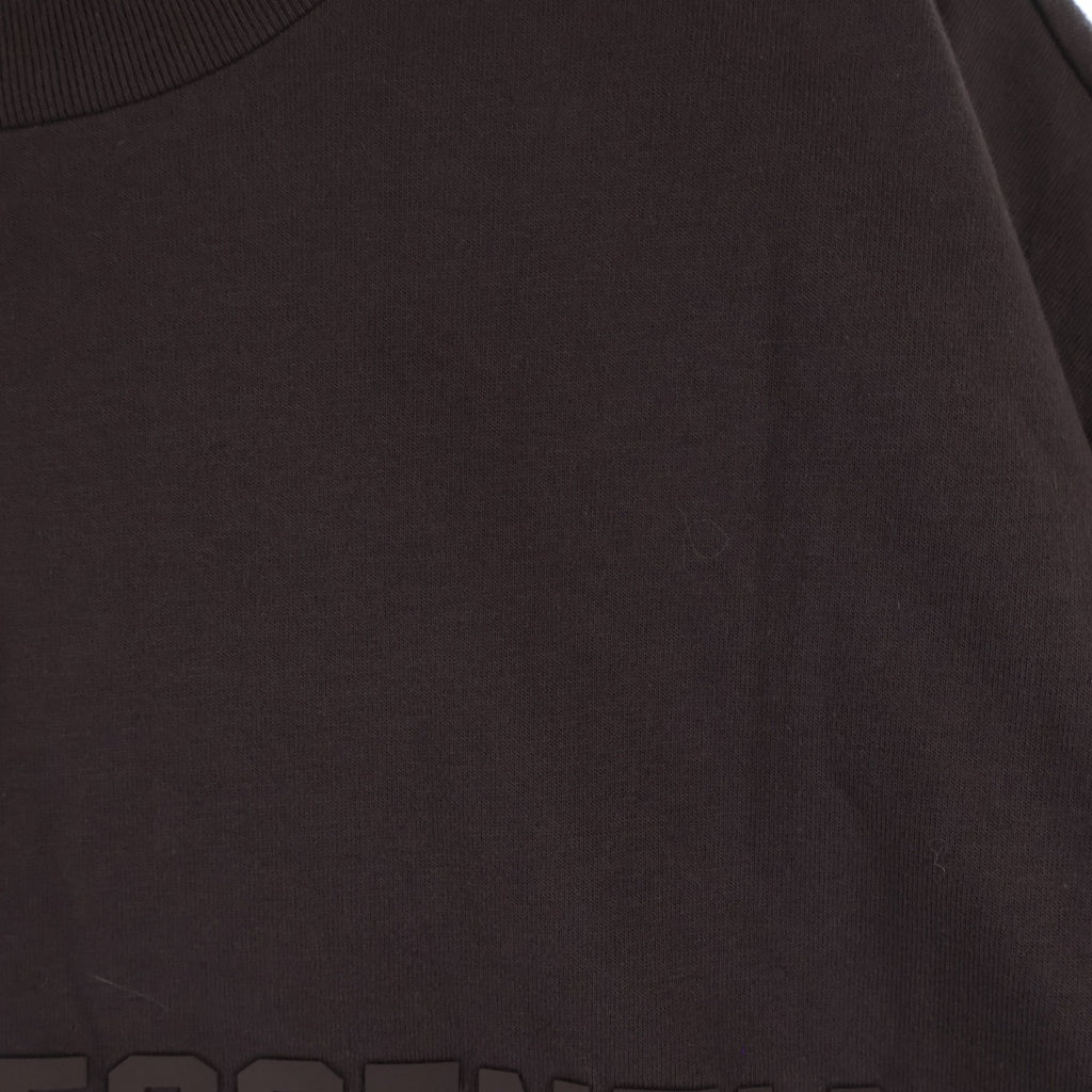 FEAR OF GOD ESSENTIALS(フィアオブゴッド エッセンシャルズ) S/S T-SHIRT ラバーロゴ 半袖Tシャツ ブラウン