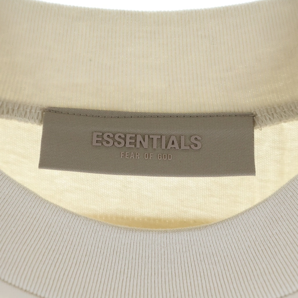 FEAR OF GOD ESSENTIALS(フィアオブゴッド エッセンシャルズ) S/S T-SHIRT ラバーロゴ 半袖Tシャツ アイボリー