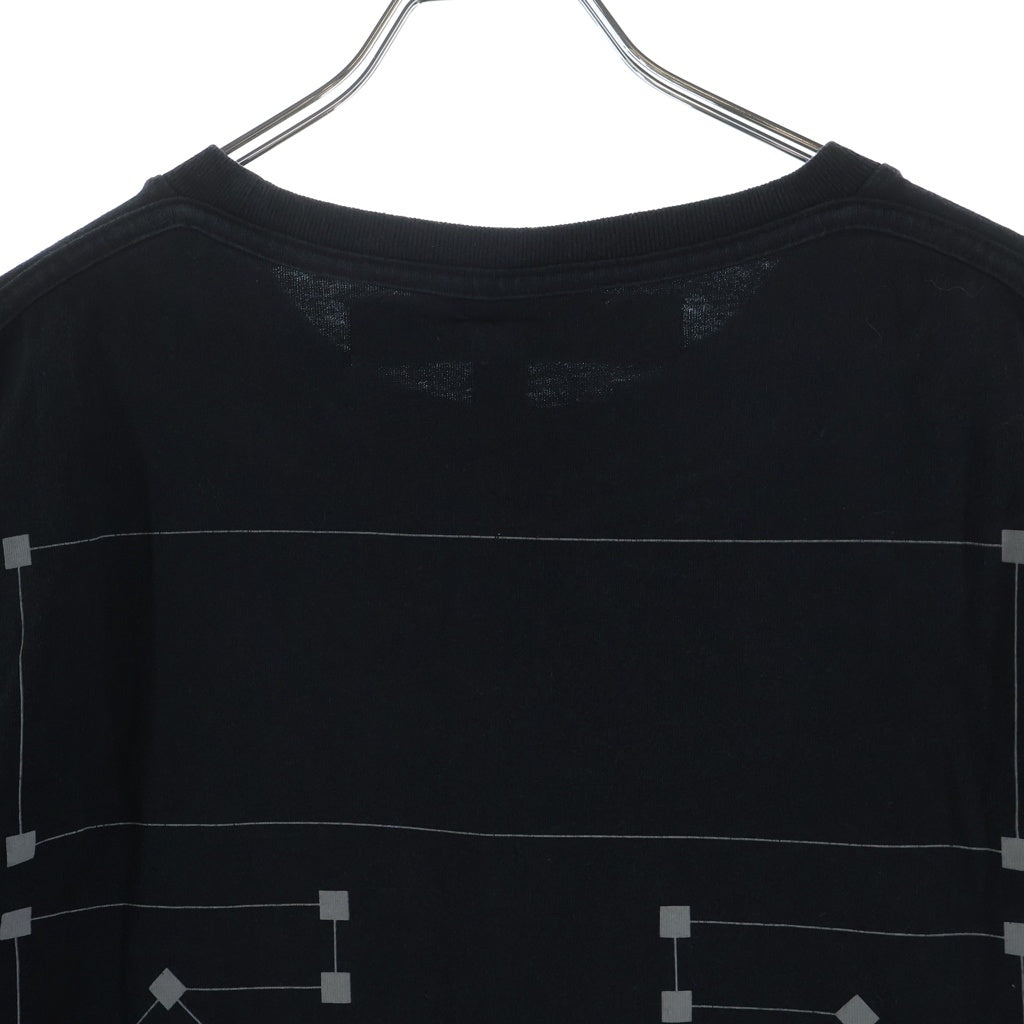 OFF-WHITE(オフホワイト) 19AW Back Bone T-Shirt バックボーン 半袖Tシャツ ブラック OMAA027E19185001