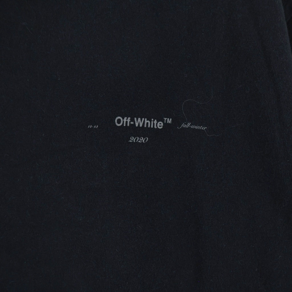 OFF-WHITE(オフホワイト) 19AW Back Bone T-Shirt バックボーン 半袖Tシャツ ブラック OMAA027E19185001