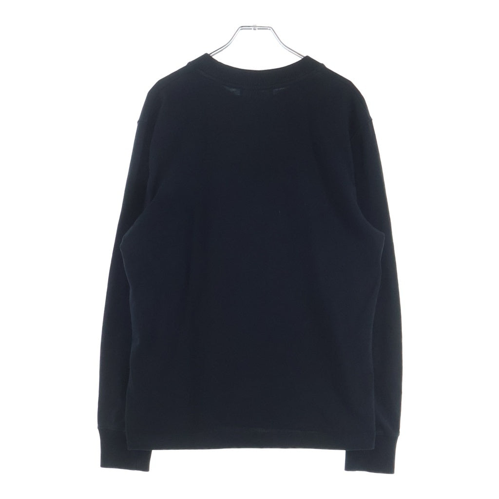 AMI Alexandre Mattiussi(アミアレクサンドルマテュッシ) L/S T-Shirt ハートロゴ刺繍 長袖Tシャツ ロンT ブラック E22UTS200.701