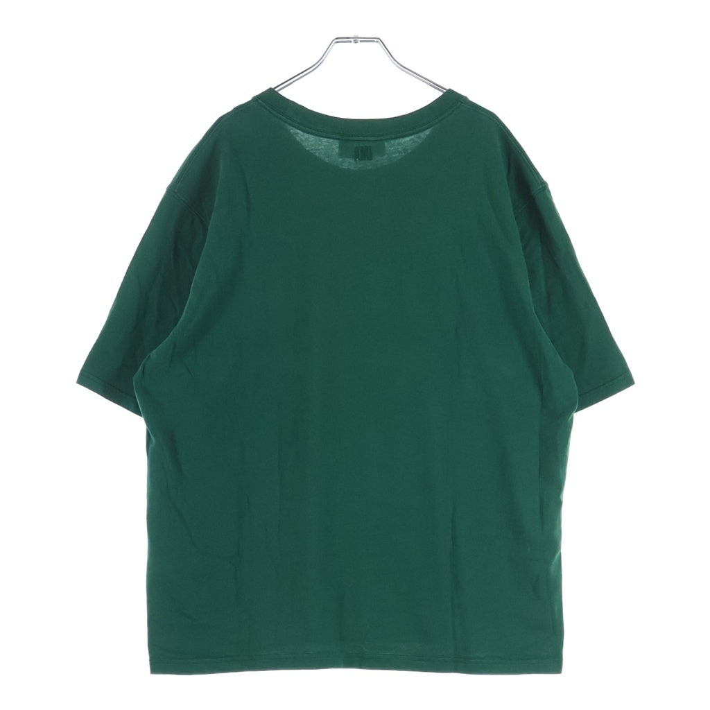 AMI Alexandre Mattiussi(アミアレクサンドルマテュッシ) S/S T-Shirt ハートロゴ刺繍 半袖Tシャツ グリーン A21HJ128.726