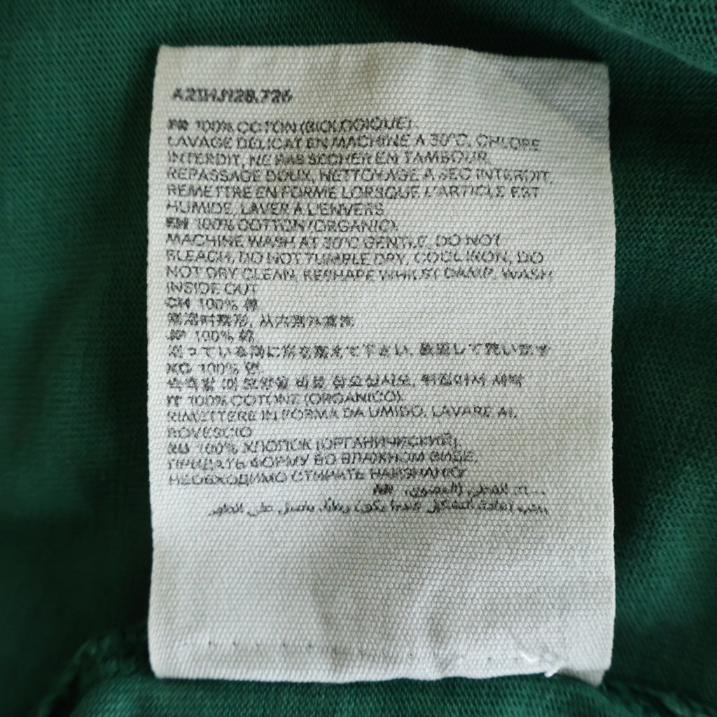 AMI Alexandre Mattiussi(アミアレクサンドルマテュッシ) S/S T-Shirt ハートロゴ刺繍 半袖Tシャツ グリーン A21HJ128.726
