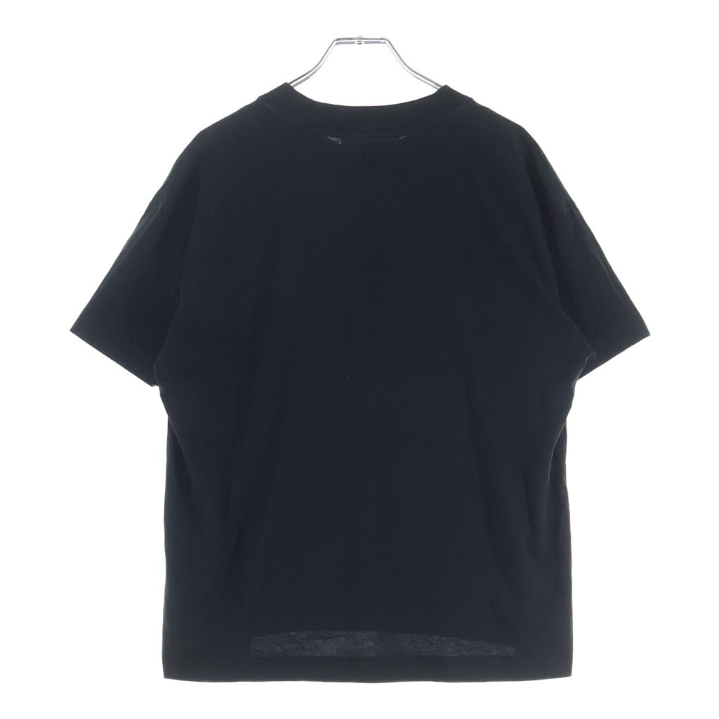 AMI Alexandre Mattiussi(アミアレクサンドルマテュッシ) S/S T-Shirt ハートロゴ刺繍 半袖Tシャツ ブラック BFFJ109.723