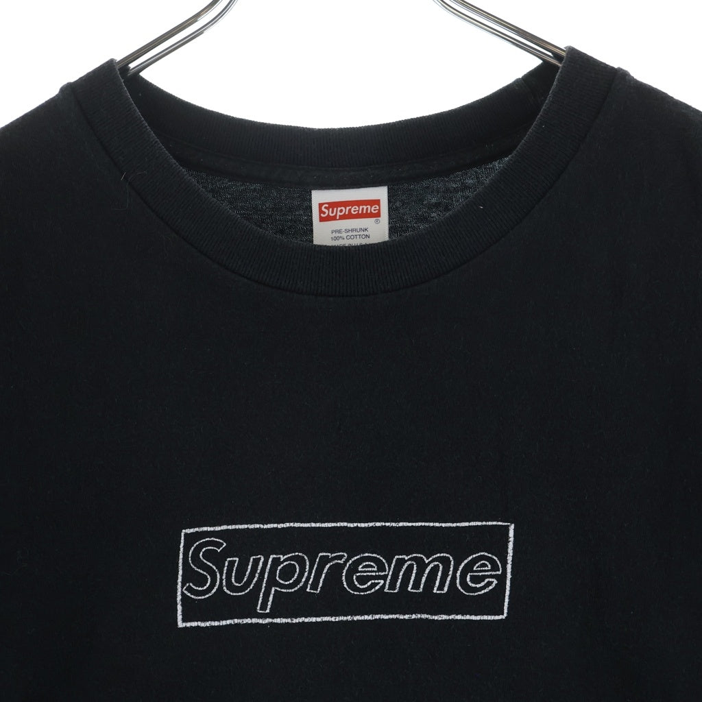 SUPREME(シュプリーム) 21SS Kaws Chalk Box Logo Tee カウズ チョークボックスロゴ 半袖Tシャツ ブラック