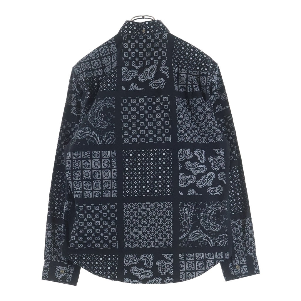 SUPREME(シュプリーム) 20SS Paisley Grid Shirt ペイズリー 長袖シャツ ブラック