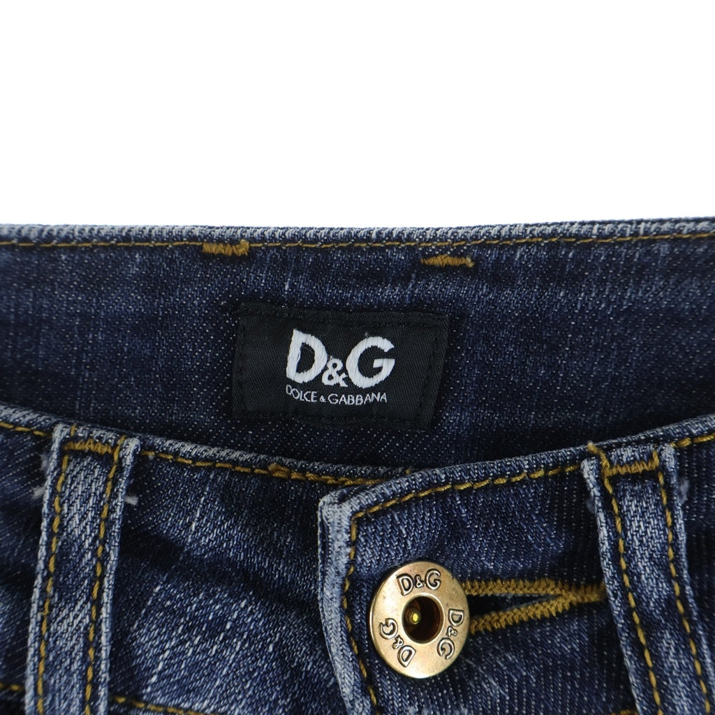 DOLCE & GABBANA(ドルチェアンドガッバーナ) Denim Pants ダメージ加工 スキニーデニムパンツ インディゴ レディース S50449 SD984