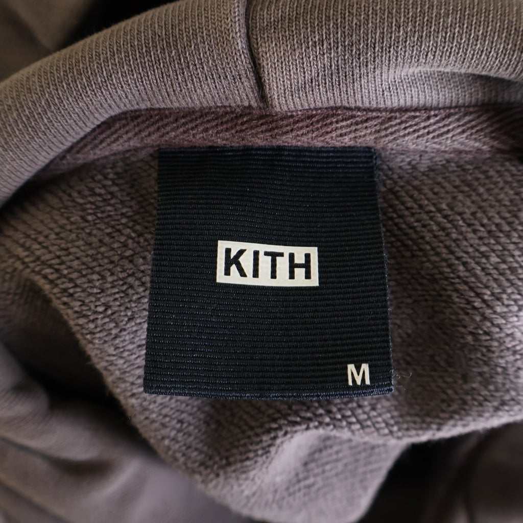 KITH(キス) 20AW Williams III Hoodie KH2559 ウィリアムズ ボックスロゴ刺繍 スウェット プルオーバーパーカー ブラウン