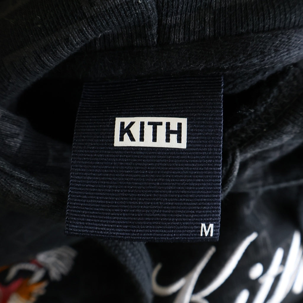 KITH(キス) TOKYO Tiger Souvenir Hoodie KH2443 東京限定タイガー スーベニア 刺繍 ーディー プルオーバー パーカー ブラック