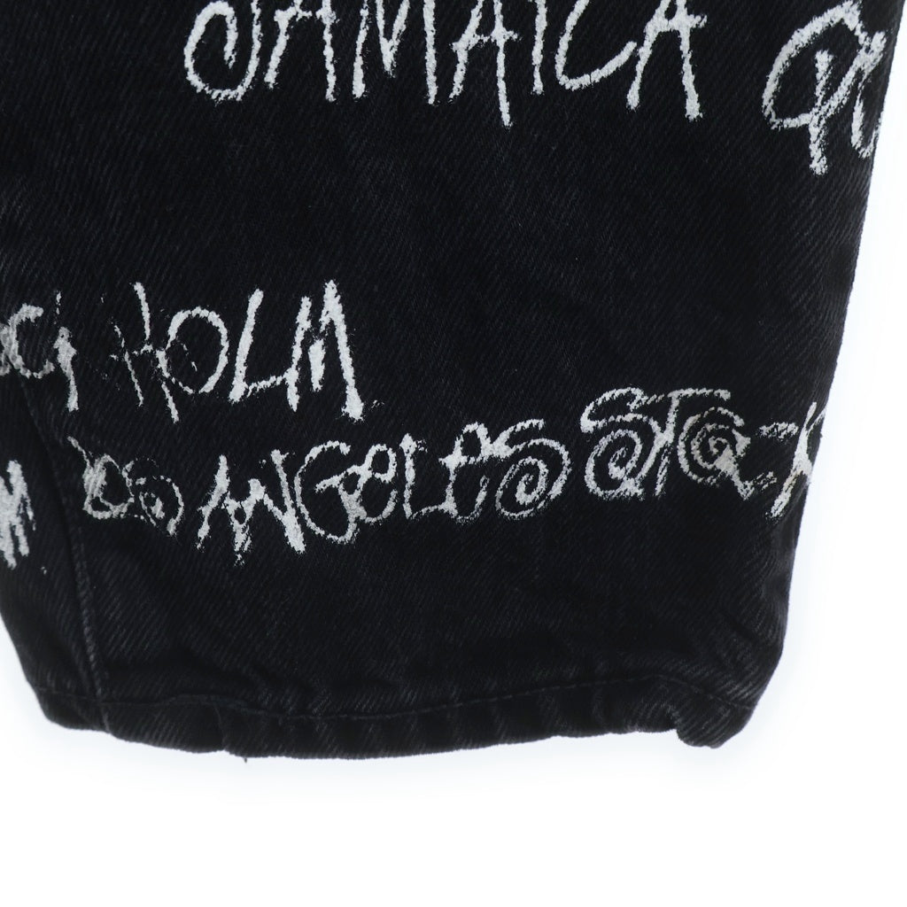 DENIM TEARS(デニムティアーズ) x Stussy x Our Legacy DENIM PANTS ×ステューシー ×アワーレガシー ストレートデニムパンツ ブラック