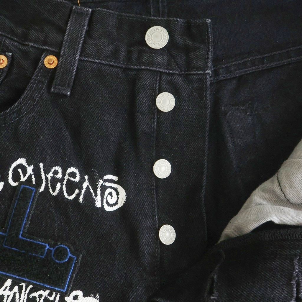 DENIM TEARS(デニムティアーズ) x Stussy x Our Legacy DENIM PANTS ×ステューシー ×アワーレガシー ストレートデニムパンツ ブラック