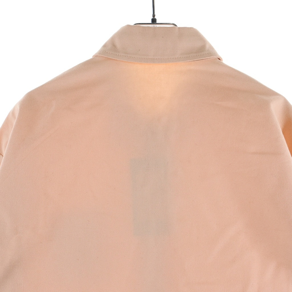 RAF SIMONS(ラフシモンズ) 23SS Straight Fit Denim Shirt 231-M242 ロゴパッチ ストレートフィット デニム長袖シャツ ピンク