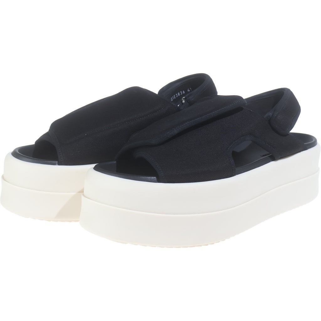 Rick Owens(リックオウエンス) DOUBLE BUMPER SANDAL ダブルバンパー サンダル ローカットシューズ ブラック DS01E3836-DO