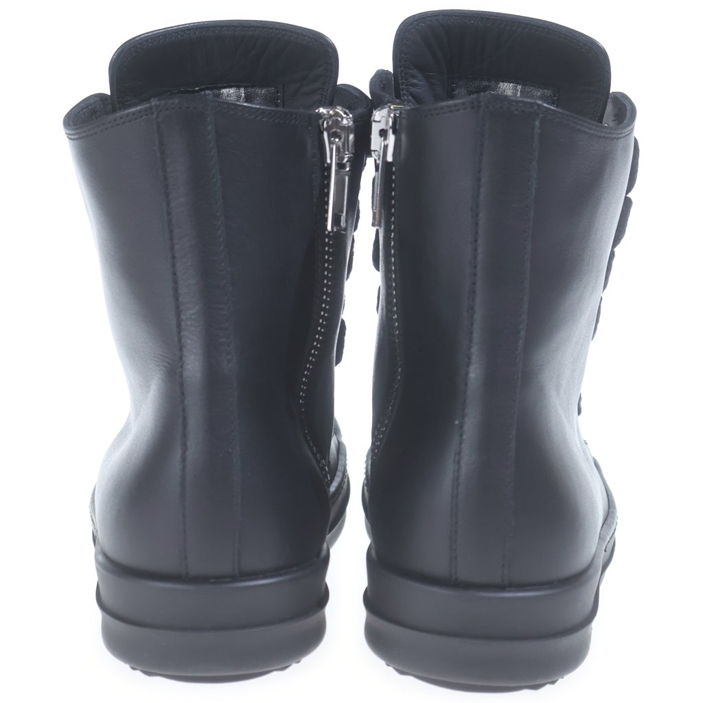 Rick Owens(リックオウエンス) JUMBOLACE SNEAKER ジャンボレース レザーハイカットスニーカー ブラック RP01F6878-LCOW2