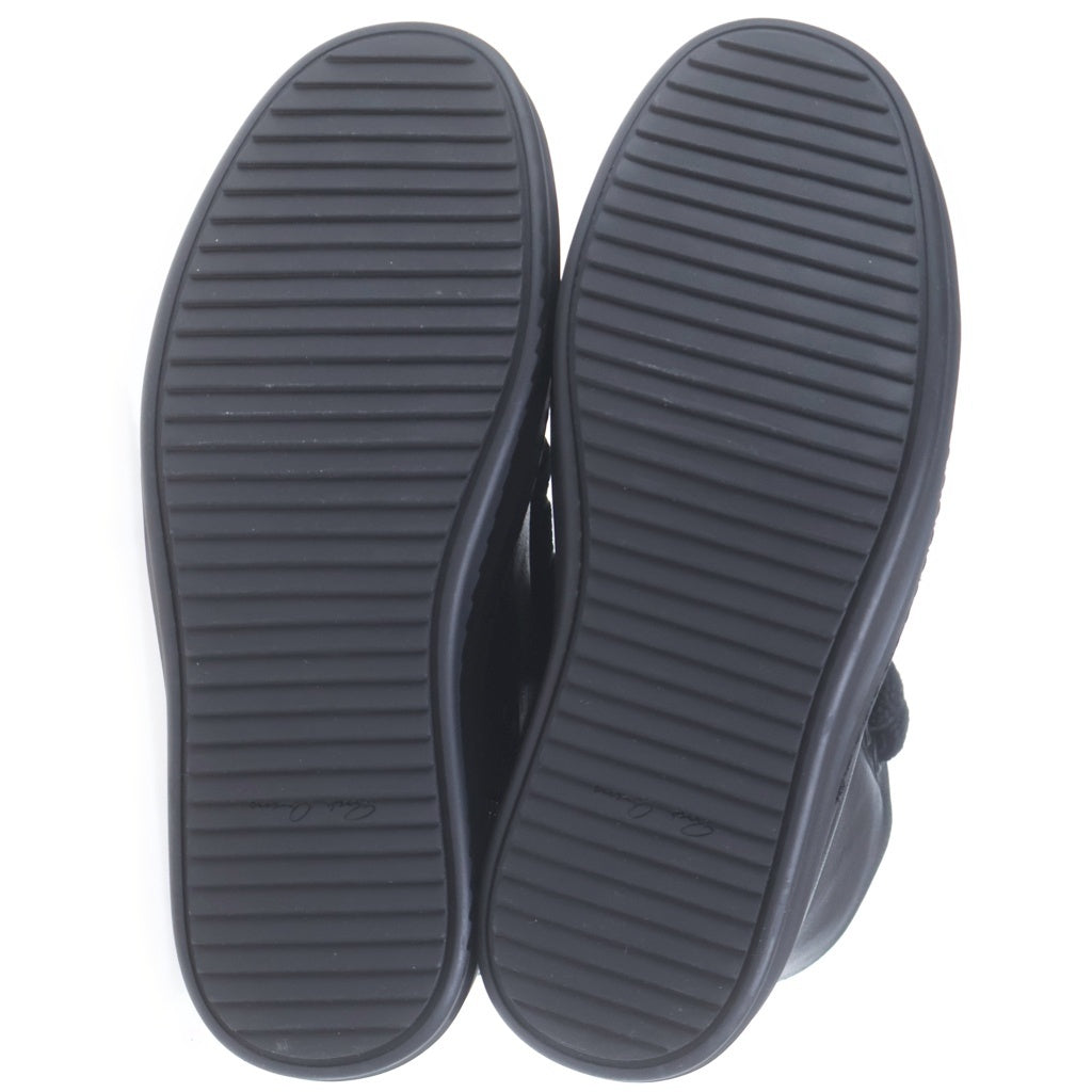 Rick Owens(リックオウエンス) JUMBOLACE SNEAKER ジャンボレース レザーハイカットスニーカー ブラック RP01F6878-LCOW2