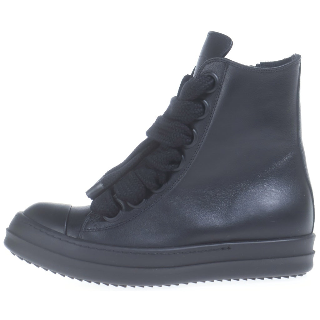 Rick Owens(リックオウエンス) JUMBOLACE SNEAKER ジャンボレース レザーハイカットスニーカー ブラック RP01F6878-LCOW2
