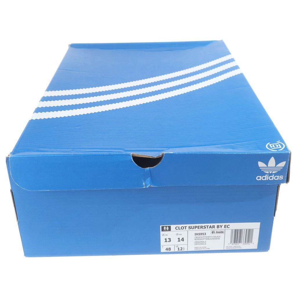 adidas(アディダス) ×CLOT SUPERSTAR クロット スーパースター ローカットスニーカー ブラック US13/31cm IH5953