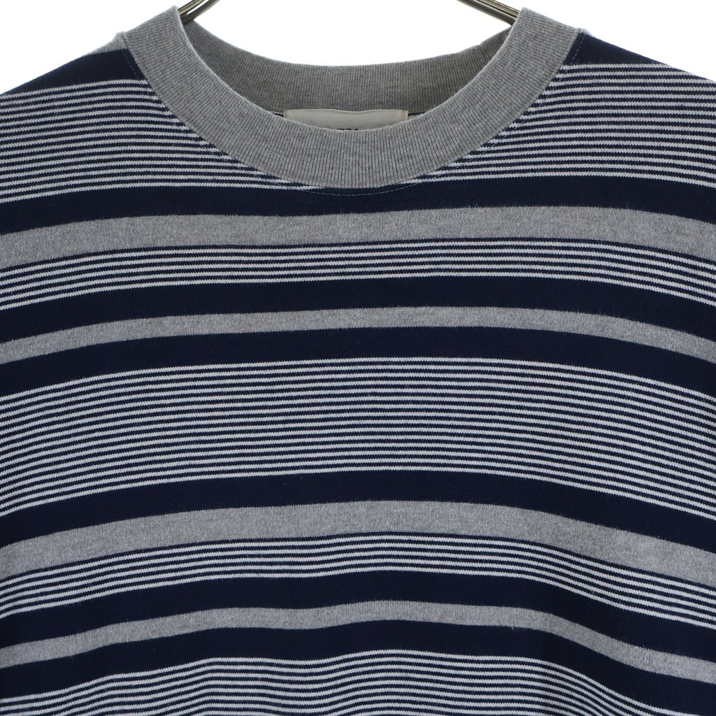everyone(エブリワン) Border Long Sleeve T-Shirt ボーダー長袖Tシャツ ロンT グレー EV24-CS20
