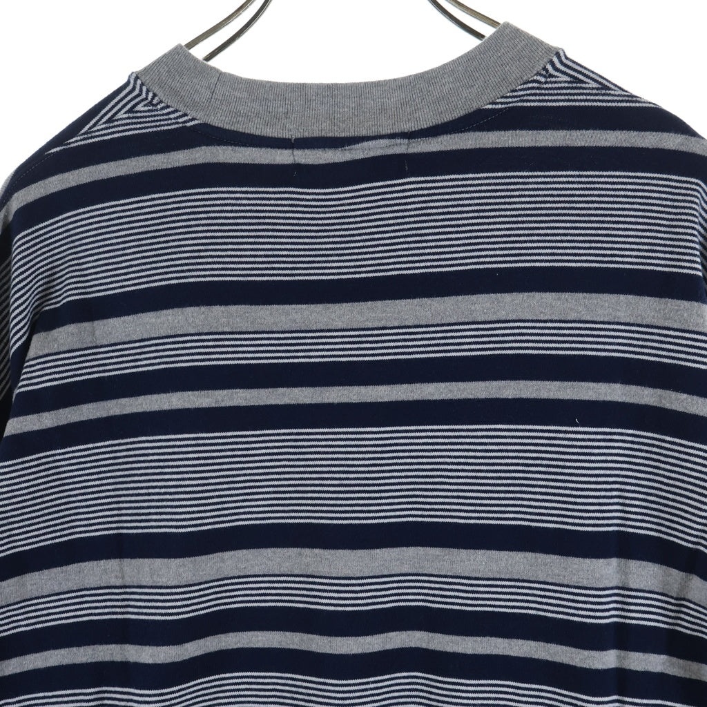 everyone(エブリワン) Border Long Sleeve T-Shirt ボーダー長袖Tシャツ ロンT グレー EV24-CS20