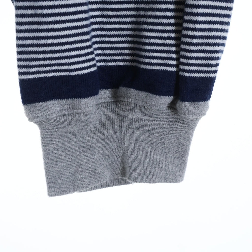 everyone(エブリワン) Border Long Sleeve T-Shirt ボーダー長袖Tシャツ ロンT グレー EV24-CS20