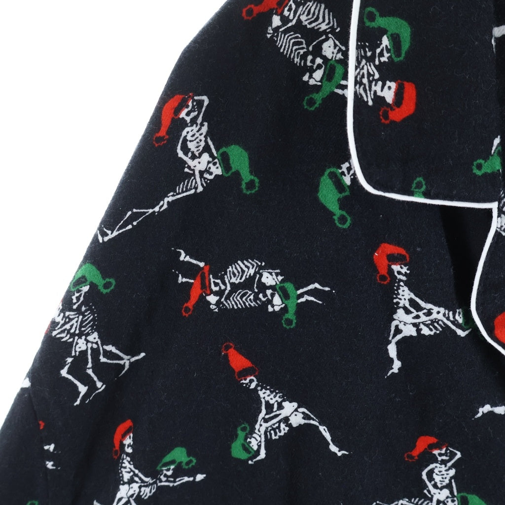 SUPREME(シュプリーム) 25AW Hanes Holiday Pajama Set ヘインズ ホリデー パジャマセット 長袖シャツ パンツ ブラック