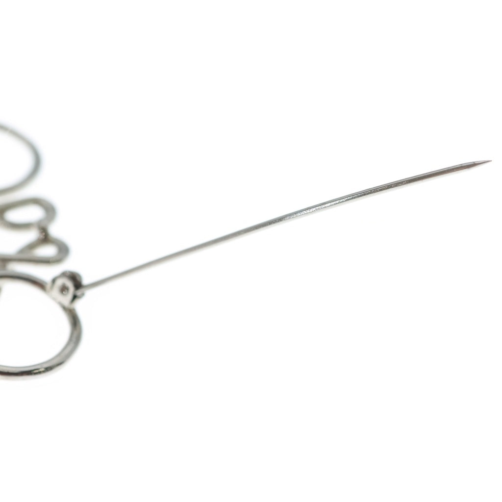 LOEWE(ロエベ) Anagram Brooch アナグラム ブローチ シルバー レディース