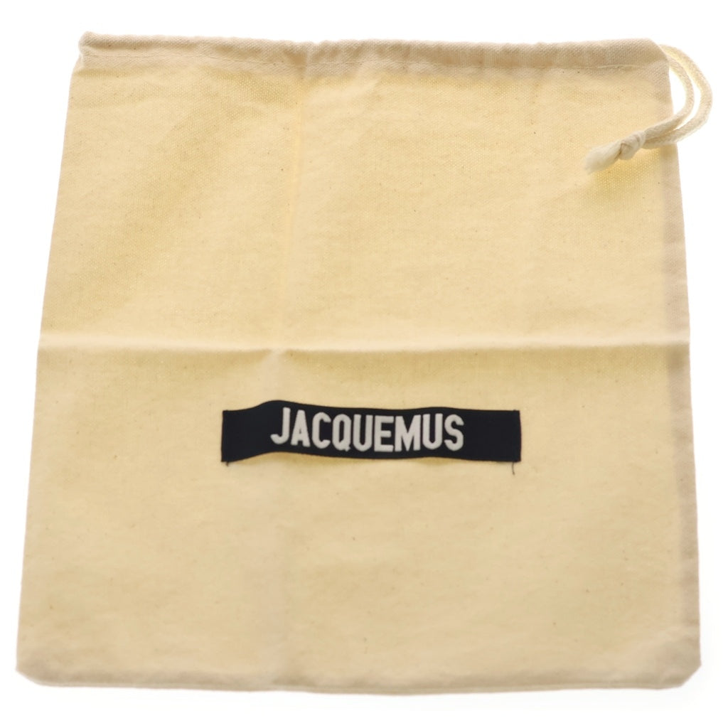 JACQUEMUS(ジャックムス) Leather Pocket ロゴプレート レザーポケット ブラウン