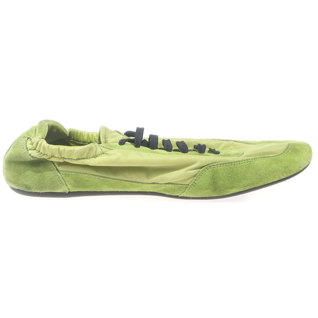 PRADA(プラダ) Collapse Re-Nylon and Suede Elasticized Sneakers コラパス スエード エラスティック スニーカー グリーン
