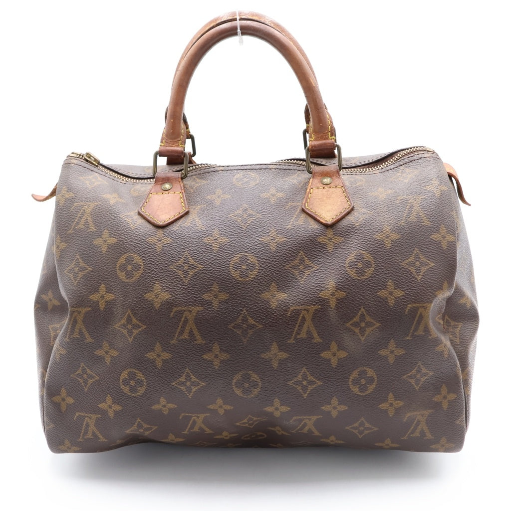 LOUIS VUITTON(ルイヴィトン) モノグラム スピーディ30 PVC レザー ハンドバッグ ブラウン M41526 M41526 レディース