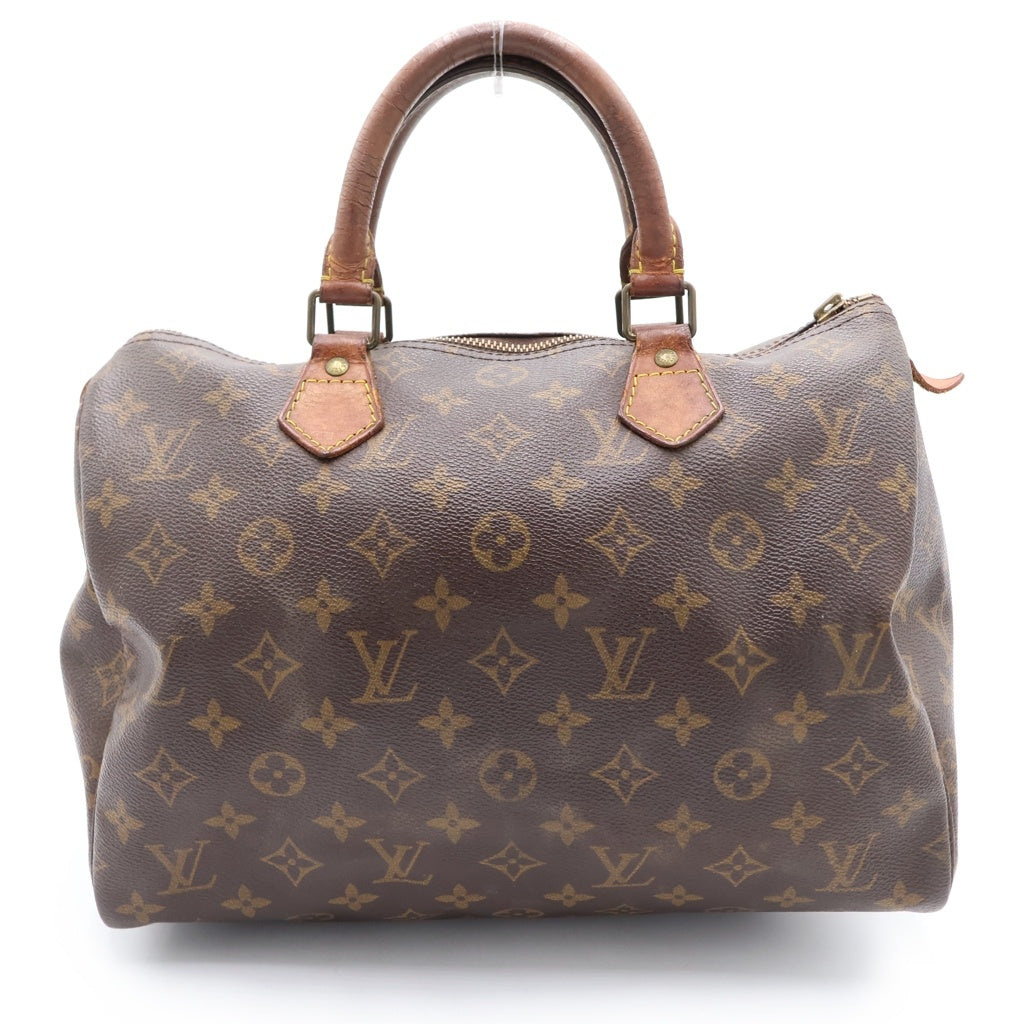 LOUIS VUITTON(ルイヴィトン) モノグラム スピーディ30 PVC レザー ハンドバッグ ブラウン M41526 M41526 レディース