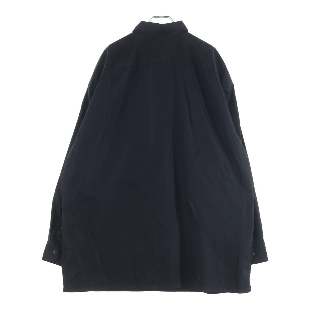 PRADA(プラダ) Re-Nylon Oversize Shirt トライアングルロゴ リナイロン 長袖シャツ ブラック SC601