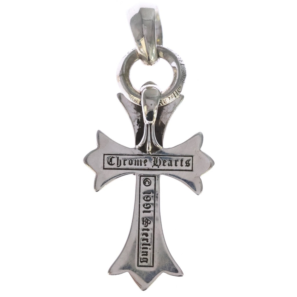 CHROME HEARTS(クロムハーツ) CH CRS SML W/BALE Wベイル スモールCHクロス ペンダントトップ シルバー BCA218