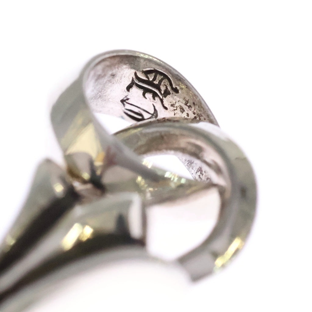 CHROME HEARTS(クロムハーツ) CH CRS SML W/BALE Wベイル スモールCHクロス ペンダントトップ シルバー BCA218