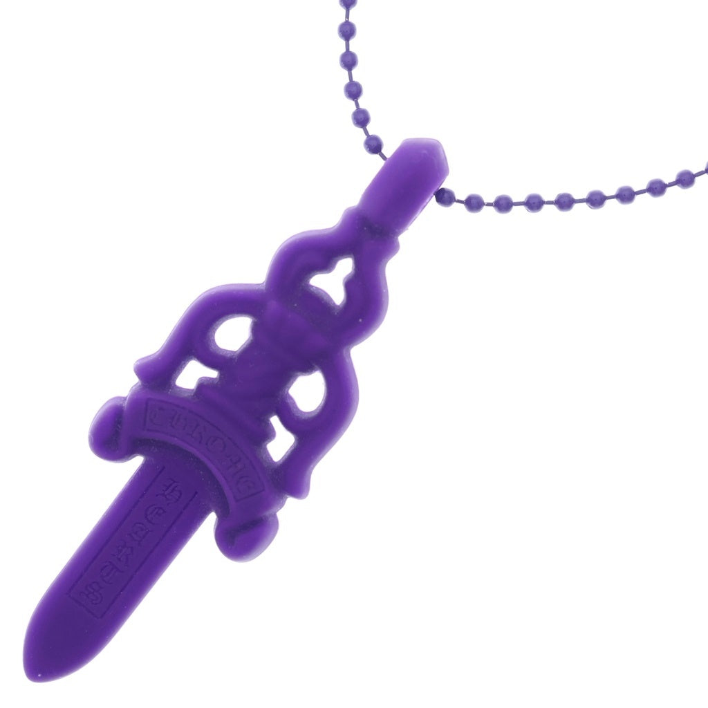 CHROME HEARTS(クロムハーツ) RUBBER LARGE DAGGER ラバーラージダガー シリコンネックレス パープル
