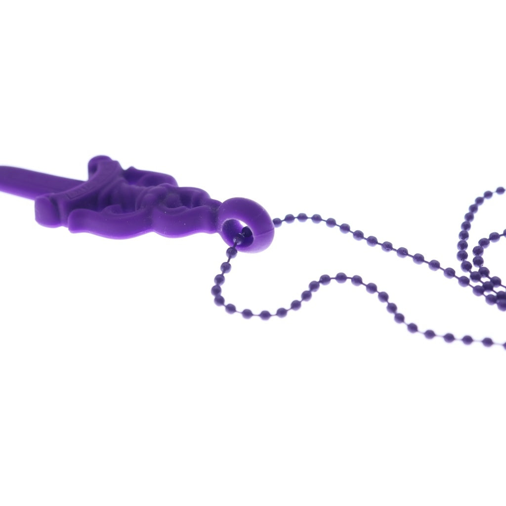 CHROME HEARTS(クロムハーツ) RUBBER LARGE DAGGER ラバーラージダガー シリコンネックレス パープル