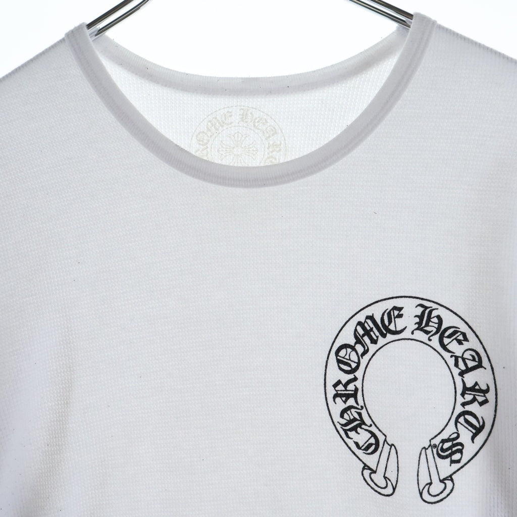 CHROME HEARTS(クロムハーツ) Thermal L S 袖フローラルプリントサーマル長袖カットソー ホワイト